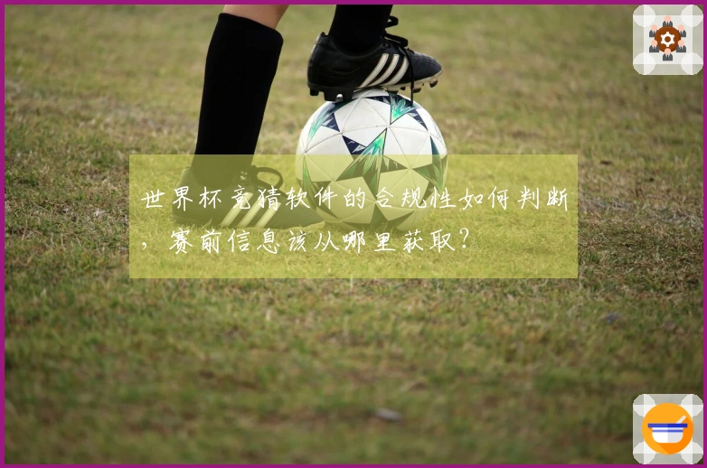 世界杯竞猜软件的合规性如何判断，赛前信息该从哪里获取？